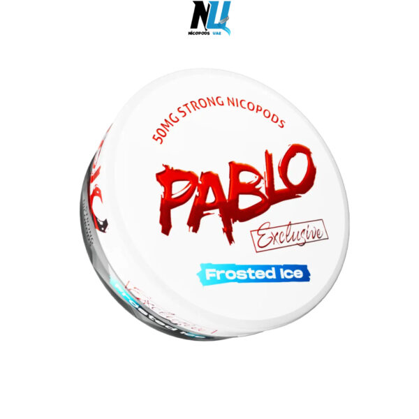 PABLO Exclusive Frosted Ice 50mg Nicotine Pouches - Strong Mint Flavored Nicotine Pouches in a Sleek Can