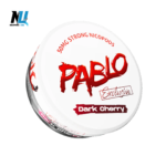 Pablo Exclusive Dark Cherry 50mg Nicotine Pouches can displaying vibrant dark cherry branding